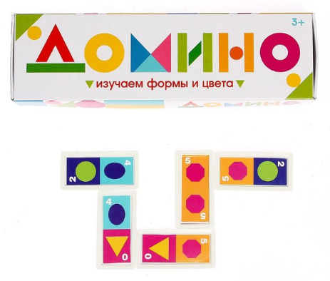 Домино "Изучаем цвета и формы"