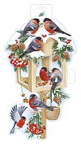 Пл.Кормушка со снегирями(картон)