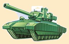 Пл.Танк(картон фигурный  )