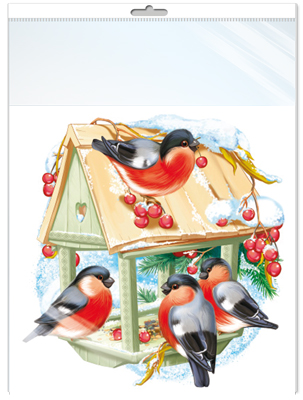 Пл.Кормушка со снегирями(А3)