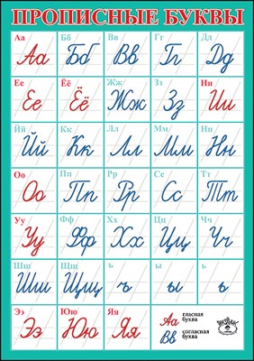 Пл.Прописные буквы (картон, А-4)