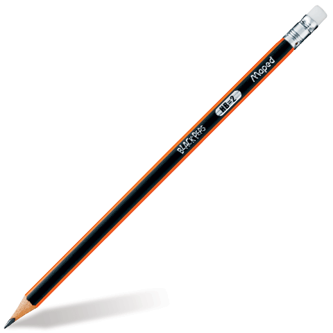 Карандаш с рез."MAPED BLACK PEPS" трехгранный