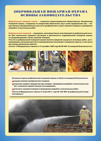 К-т пл.Добровольная пожарная дружина  (6 плакатов размером 41х30 см)  