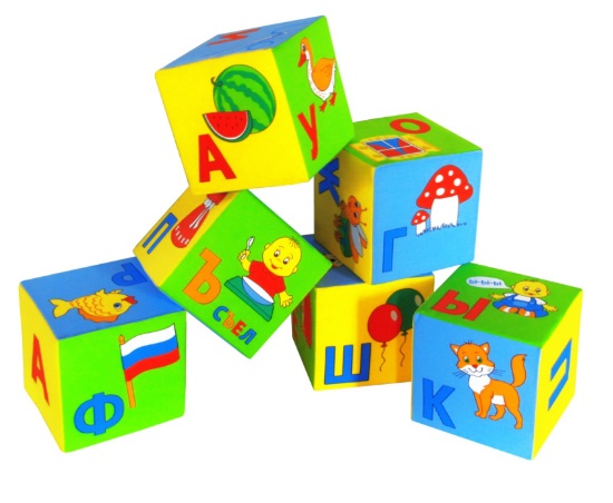 Кубики мягкие "Азбука в картинках", 6 штук