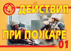 К-т пл.Действия при пожаре (11 плакатов. Формат А-3.)