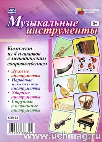 К-т пл.Музыкальные инструменты": 4 плаката с методическим сопровождением
