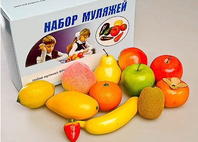 Муляжи:Набор фруктов 12 шт