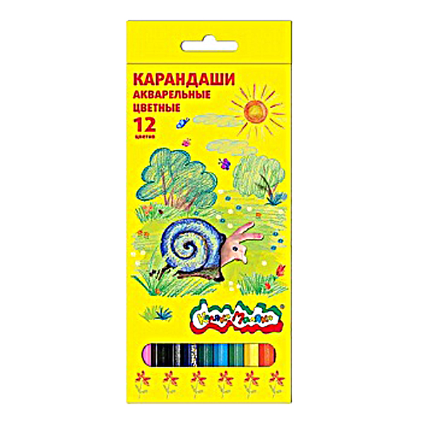 Карандаши 12 цветов Каляка-Маляка