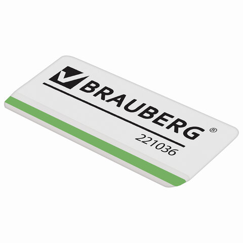 Ластик BRAUBERG "Partner",прямоугольный, скошенные края