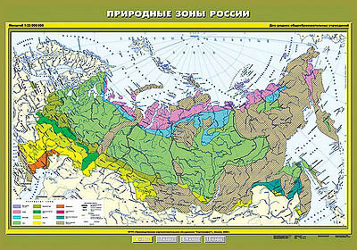 Природные зоны России (карта)
