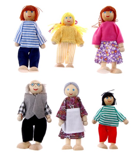 Игрушка «Кукольные человечки», набор 6 шт