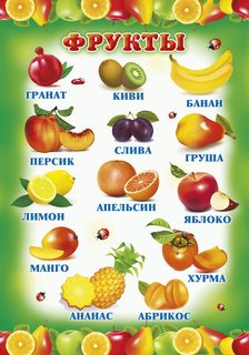 Пл.Фрукты(картон размер 440*596 мм)