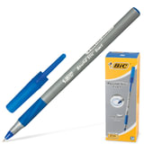 Ручка шар."BIC Round" 0,07мм(синяя) с резин упором