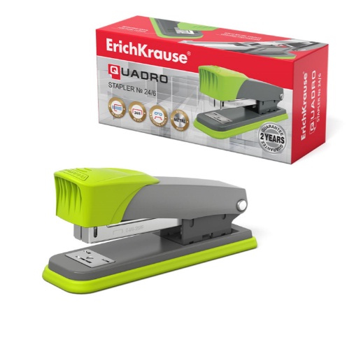 Степлер №24/6 до 30л. ErichKrause Quadro Half-strip