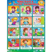 Пл.Чистота-залог здоровья  (картон размер 440*596 мм)