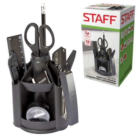 Набор канцеляр.10 предметов STAFF"Mini Desk"