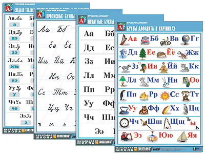 т.Русский алфавит (4 табл., формат А1, матовое ламинир.)
