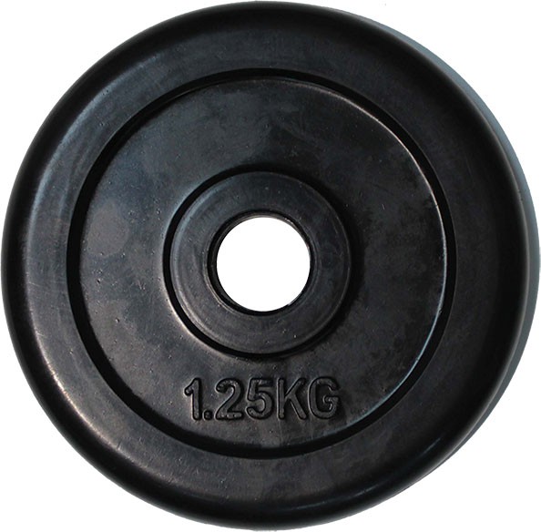 Диск обрезиненный черный "Classic" D-26, 1,25 кг