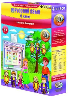 Наглядная школа.Русский язык.4 класс (ч.2) Части речи.Орфография (CD)