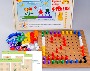 Игровой набор Фребеля "Мозаика со шнуровкой"