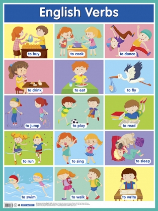 Пл.Английский язык.Глаголы. English Verbs. Наглядное пособие по английскому языку А-2
