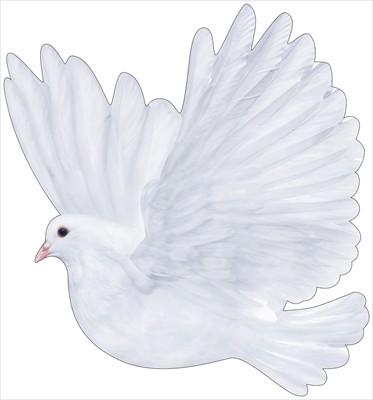 Пл.Голубь (украшение на скотче  А-5  цена за 1 шт) 