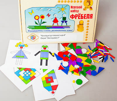 Игровой набор Фребеля "Конструктор плоскостной" (4 часть)