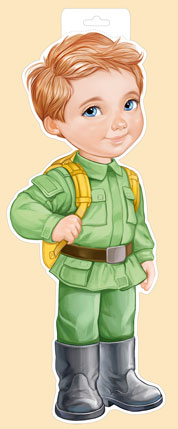 Пл.Мальчик в военной форме(картон А-3)
