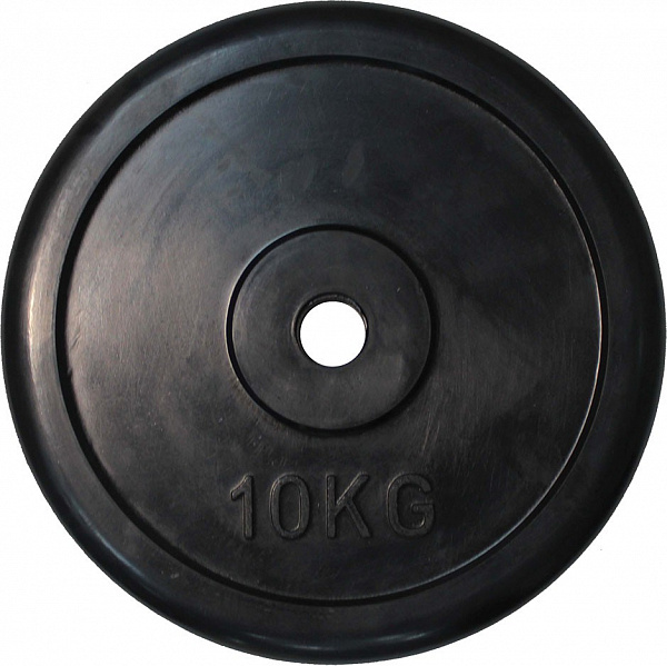 Диск обрезиненный черный "Classic" D-26, 10 кг