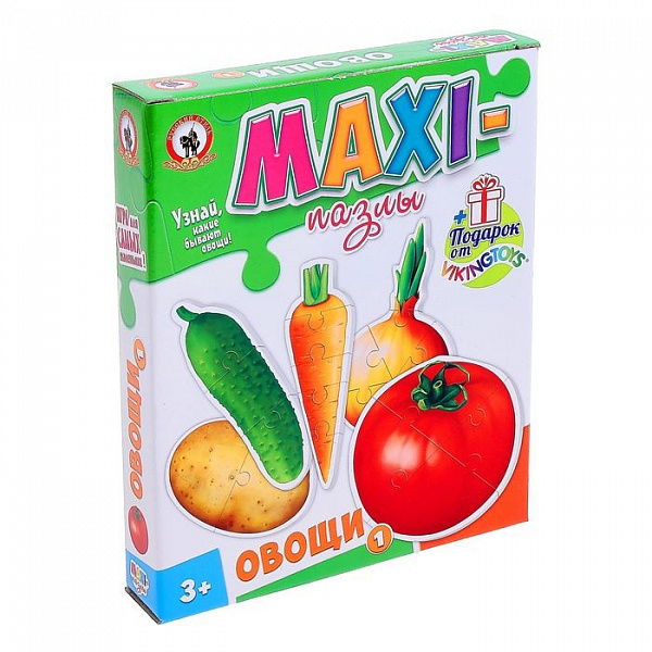 Пазл фигурный "Овощи" (для малышей)