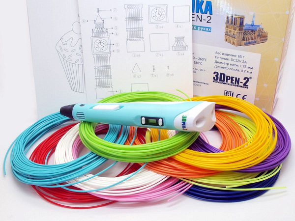 3D ручка 3DPEN-2 с набором пластика PLA