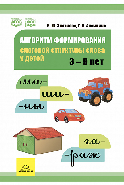 Алгоритм формирования слоговой структуры слова у детей. ФОП. ФГОС.Знатнова И. Ю.