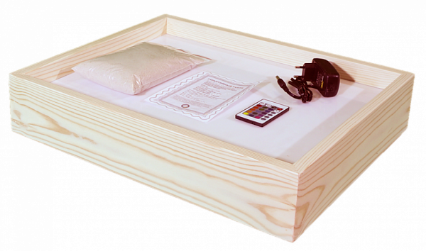 Стол для рисования песком (Световой планшет для рисования песком "Стандарт" (сосна)) 40х50см