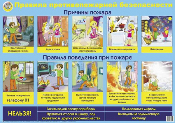 Пл.Правила противопожарной безопасности(картон, 60х90см)