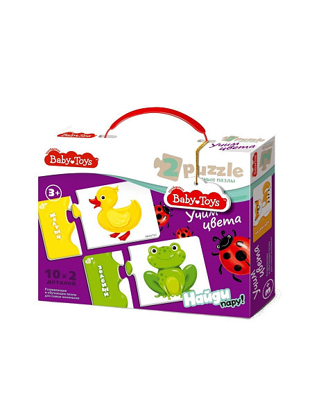Пазлы макси парные "Учим цвета" BABY TOYS