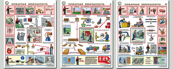 К-т пл.Пожарная безопасность (3 шт.бумага,45*60)