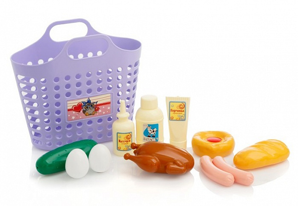 Игровой набор «Продуктовая корзинка» 12 предметов
