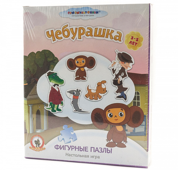 Пазл фигурный "Чебурашка" (для малышей)