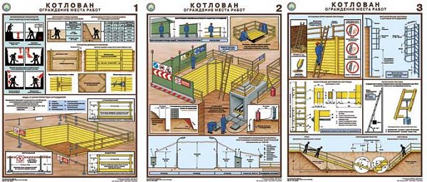 К-т пл.Котлован.Ограждение места работ (3 пл,бумага,45*60)