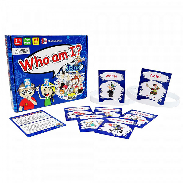Настольная игра обучающее пособие Who am I? Jobs 