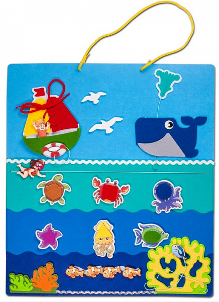 Коврик-игралка из фетра "Море" (42х48 см)