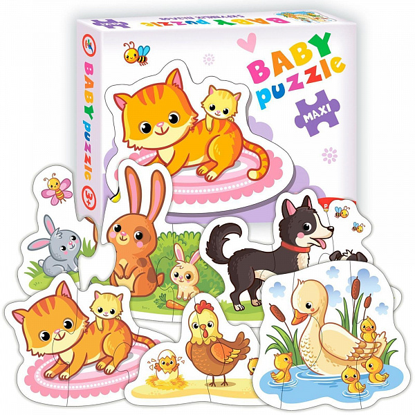 Пазл Baby Puzzle. Мамы и малыши-1