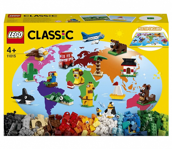 Конструктор LEGO Classic Вокруг света, 950 деталей