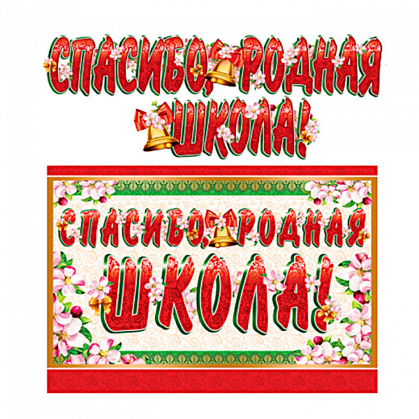 Гирлянда Спасибо, родная школа ! 