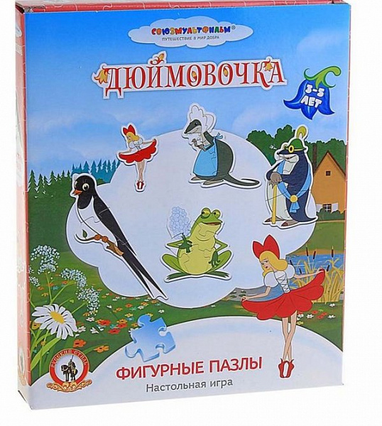 Пазл фигурный "Дюймовочка" (для малышей)