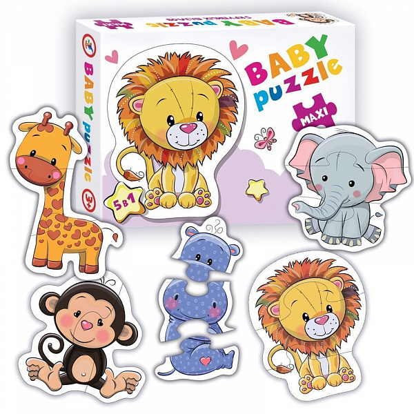 Пазл Baby Puzzle. Веселый зоопарк