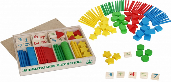 Счетный материал "Занимательная математика" (75 штук)