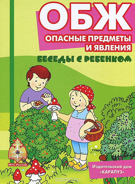 Демонстрационный материал:Беседы с ребенком. Опасные предметы и явления. 12 карточек