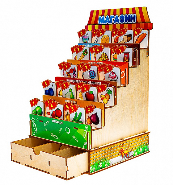 Развивающая игра "продуктовый магазин"